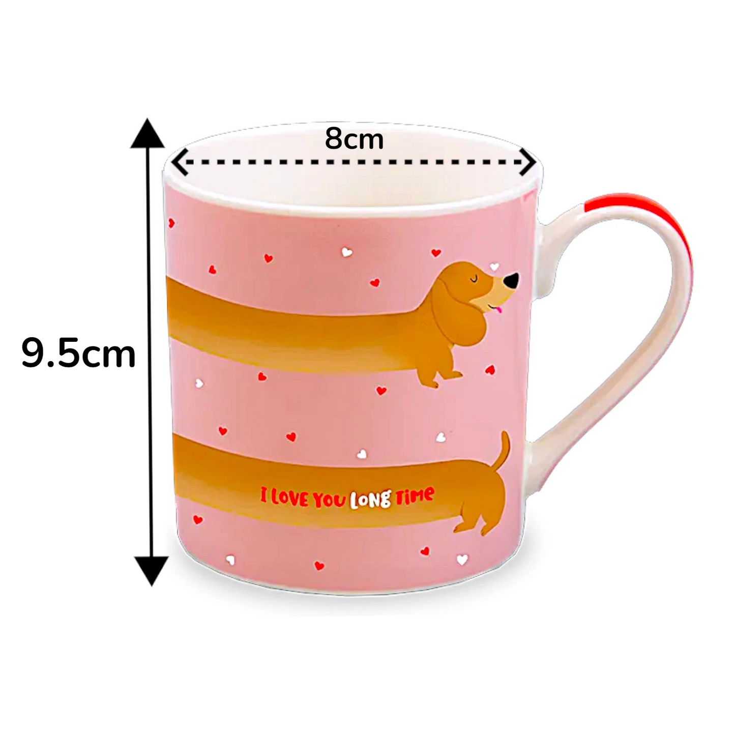 Sausage Dog Print Mug – Large Coffee & Tea Mug