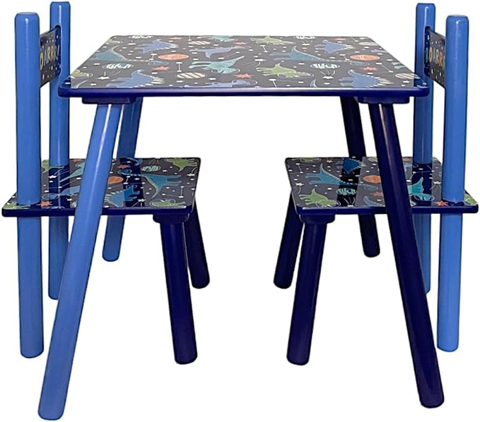 Kids Table & Chair Set- Dinosaur Design