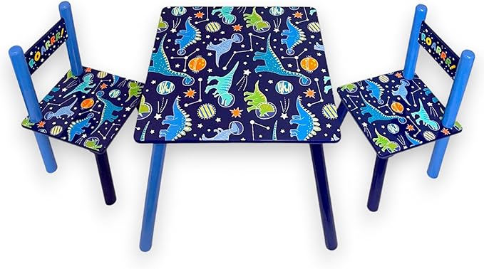 Kids Table & Chair Set- Dinosaur Design