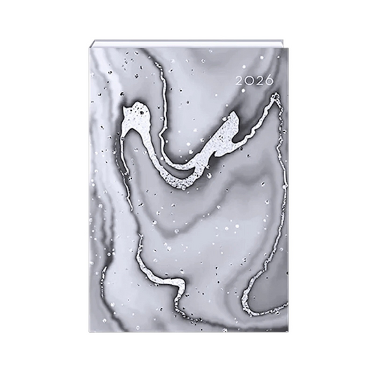 2026 A5 week to view diary planners - Marble design