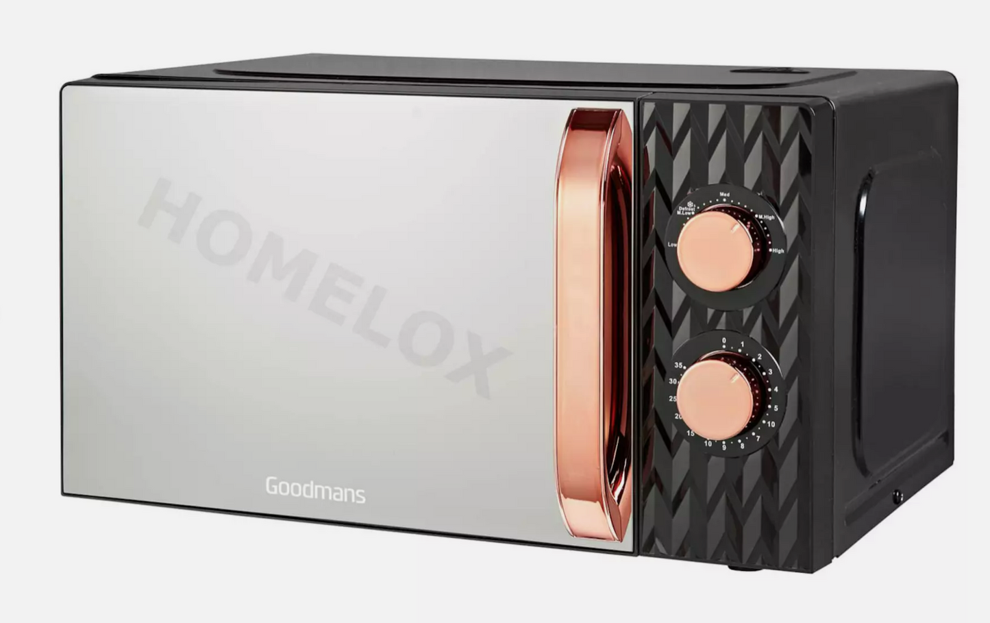 Goodmans Black and Copper Textured Effect Microwave