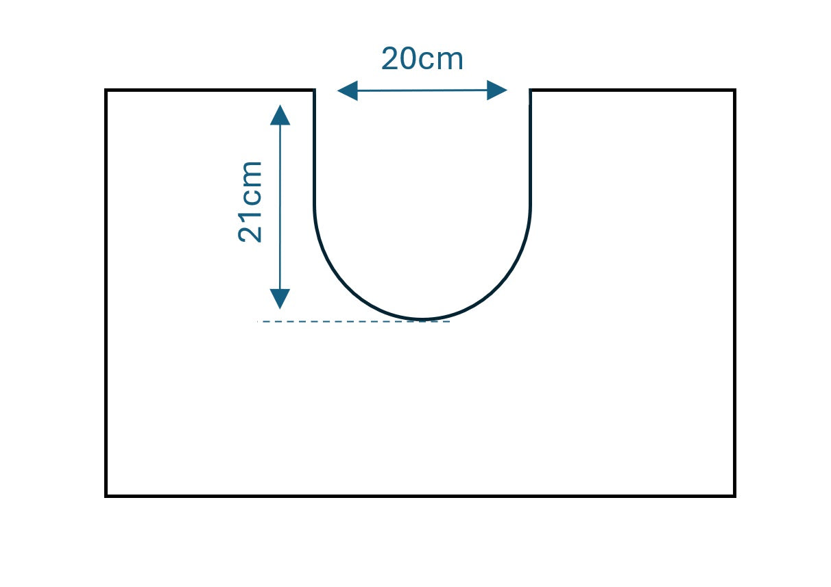 Two-Door Under-Sink Bathroom Cabinet