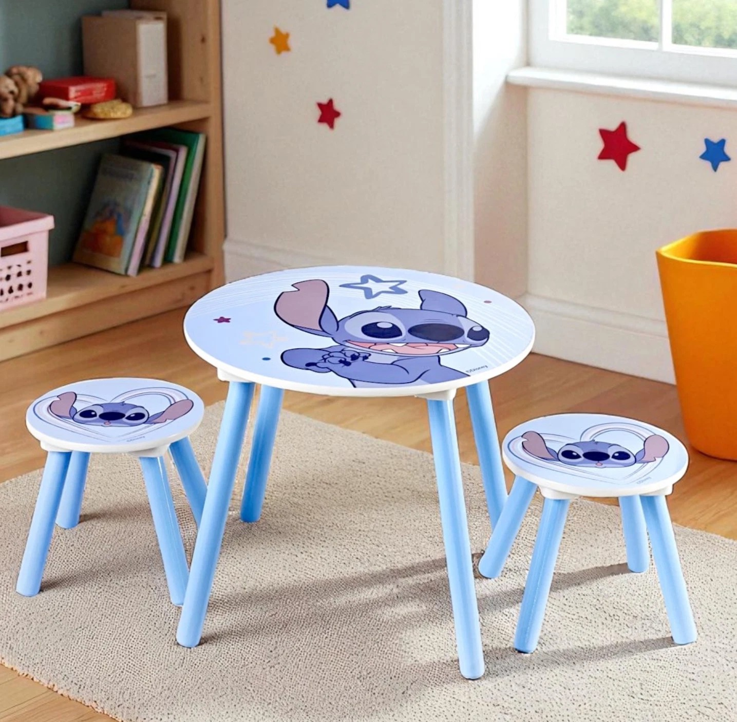 Disney Stitch Table and 2 Chairs Set