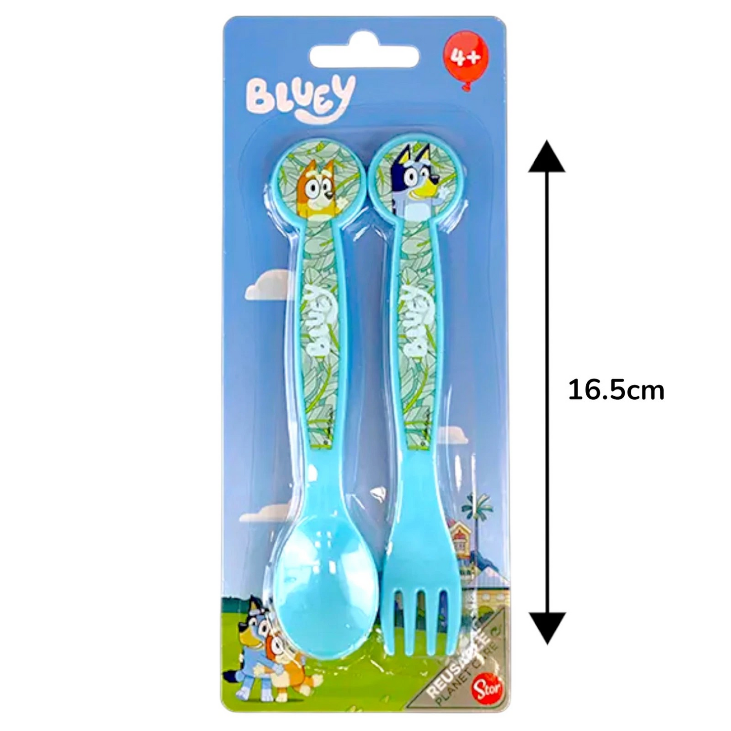 6PC Kids Dinner Tableware Set- Bluey