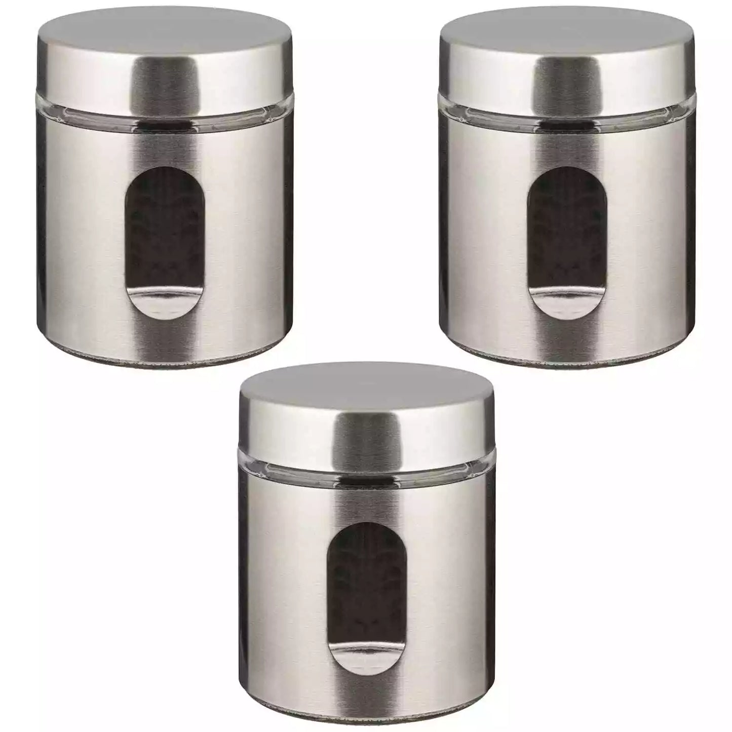 Silver TEA COFFEE SUGAR Jars