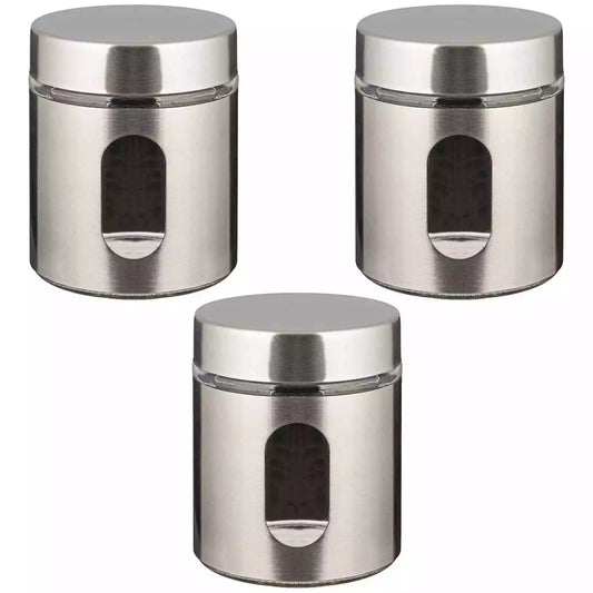 Silver TEA COFFEE SUGAR Jars