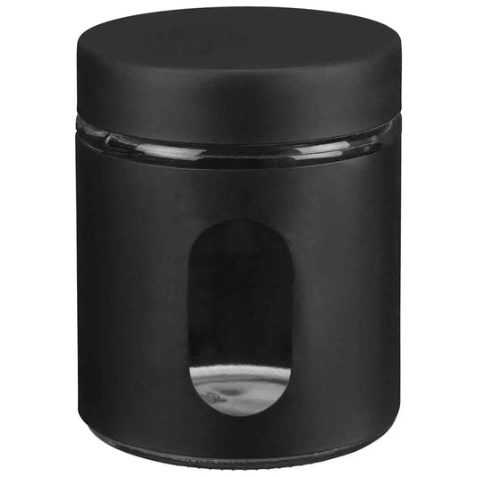 Black TEA COFFEE SUGAR Jars