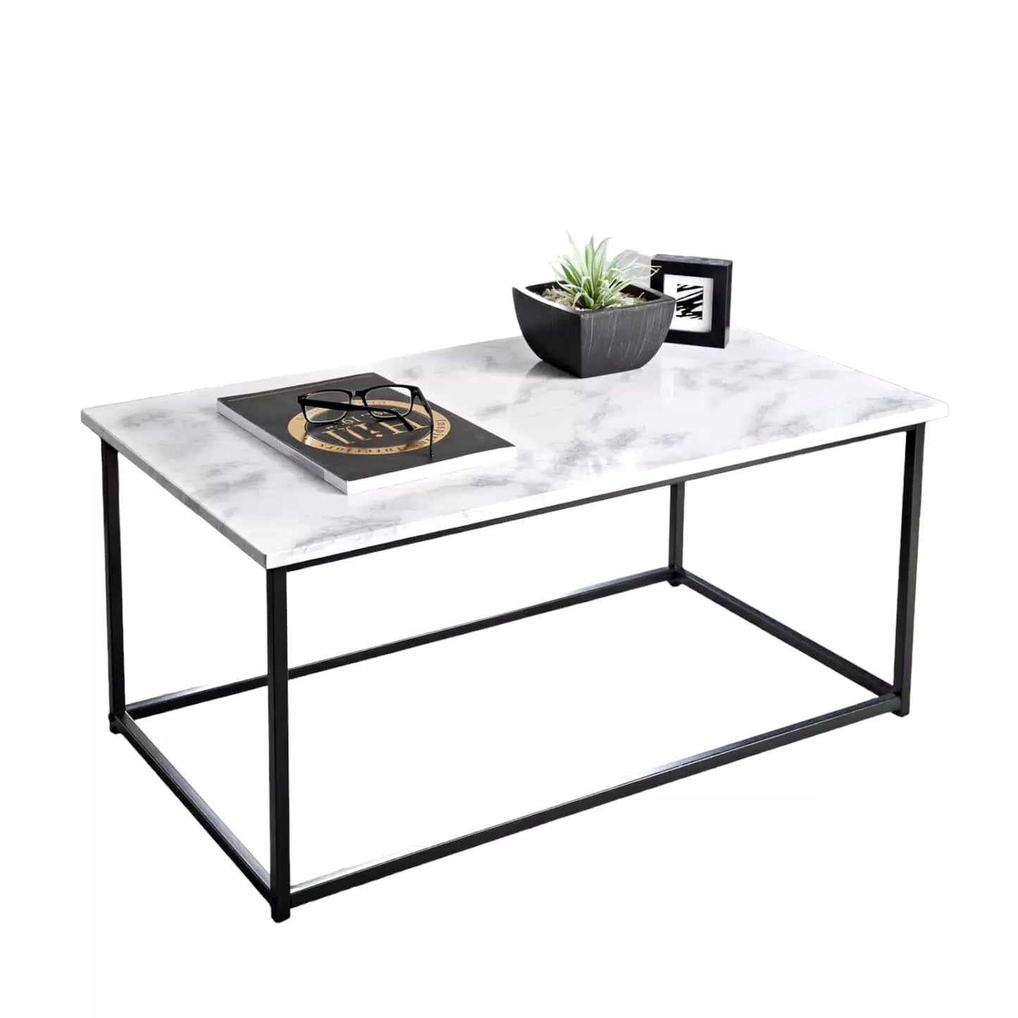 Marble Effect Side Table