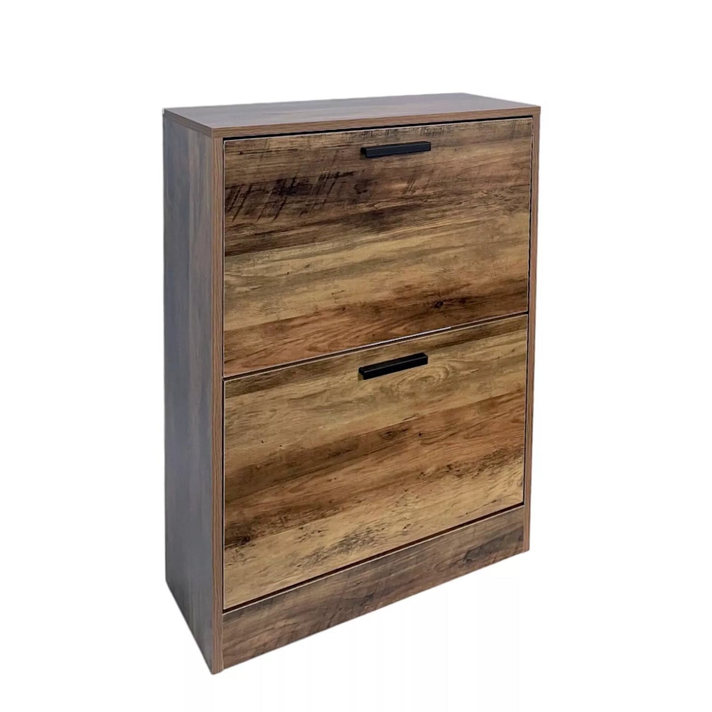 2 Drawer Shoe Storage Cabinet Cupboard