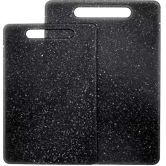 Pack Of 2 Black Chopping Board