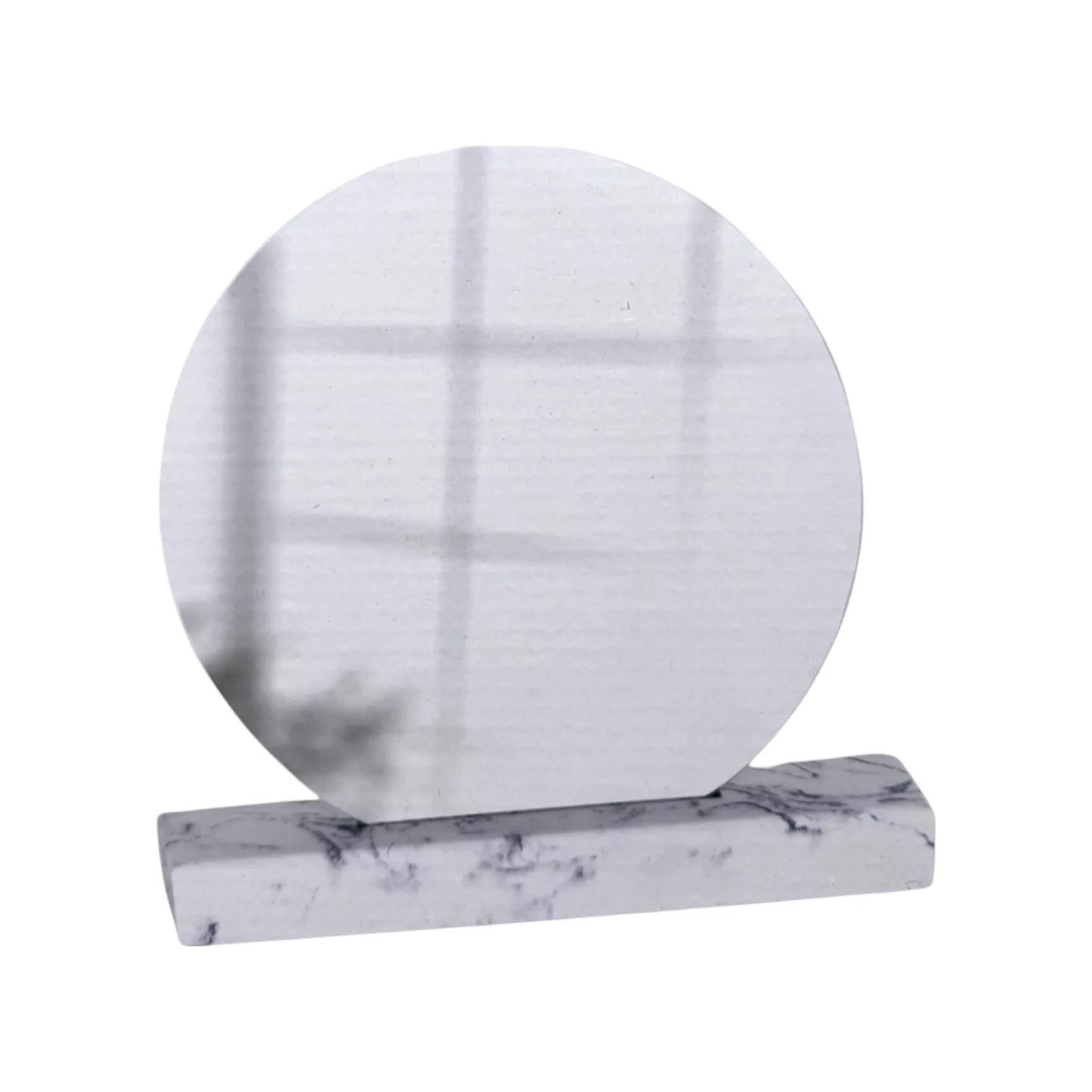 Small Round Mirror With Marble Stand