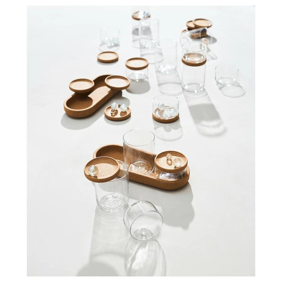 Set of 4 Clear Glass jars