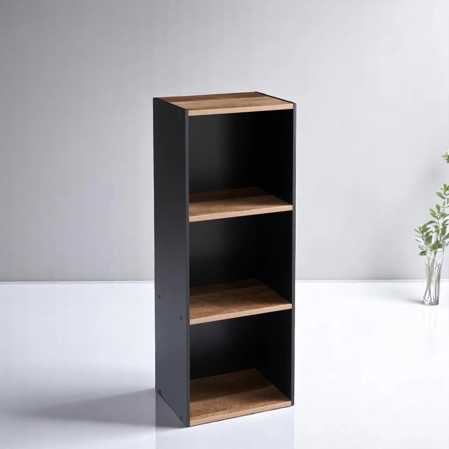 3 Cube Wooden Bookcase Shelving Display