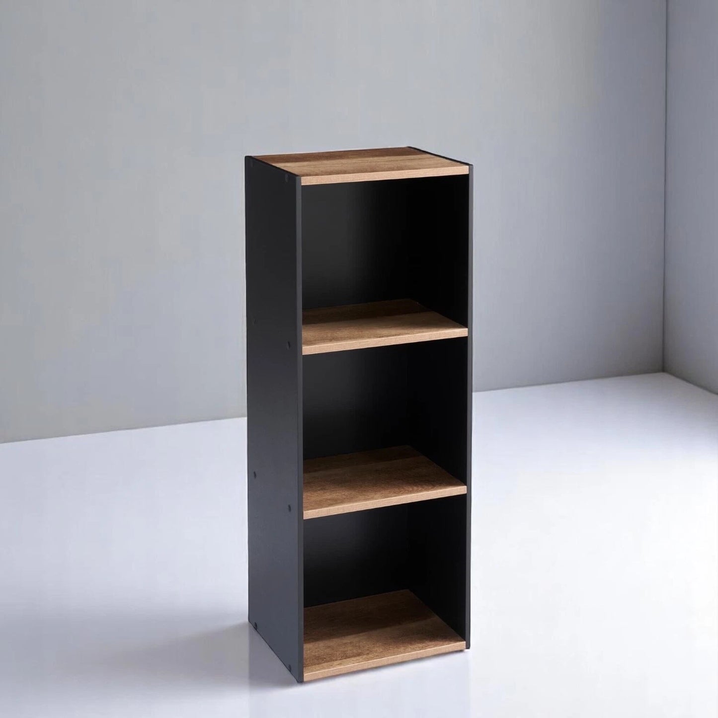 3 Cube Wooden Bookcase Shelving Display