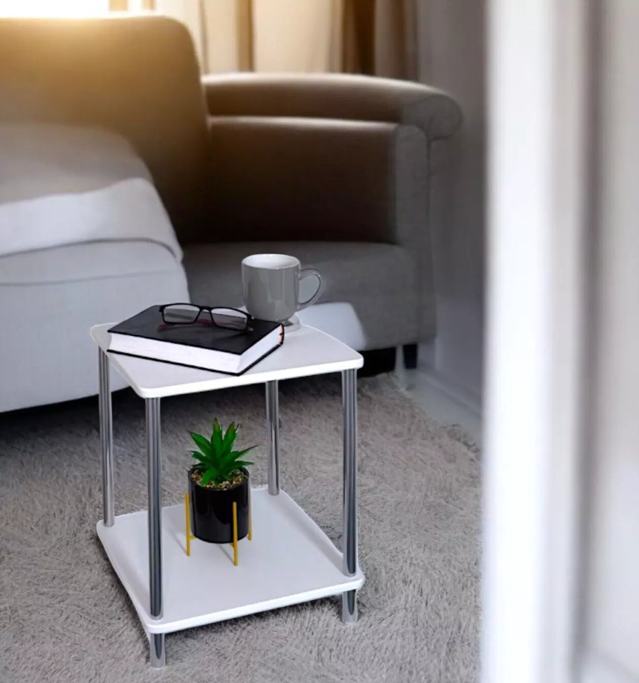 Small 2 Tier Side Table