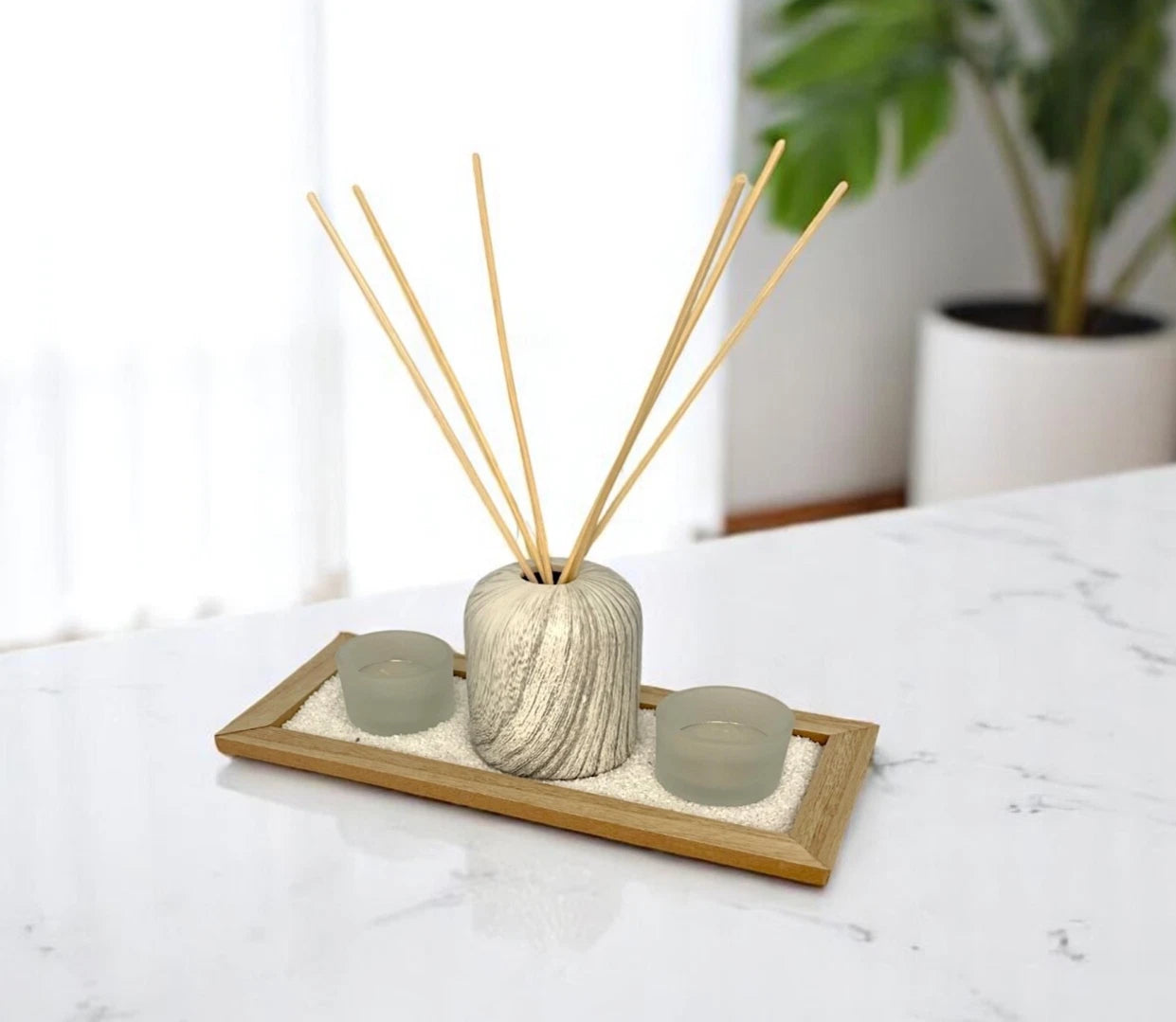 Decorative Fragrance Scented Marble Reed Diffuser