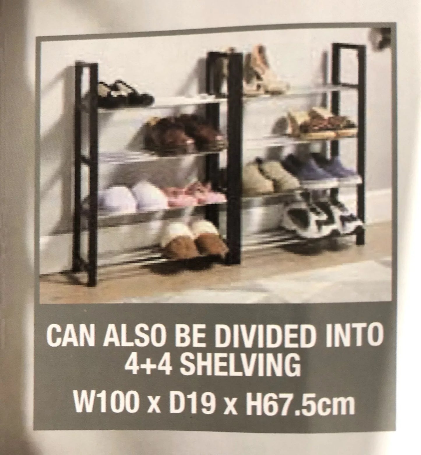 8 Tier Stackable Shoe Rack Shelf
