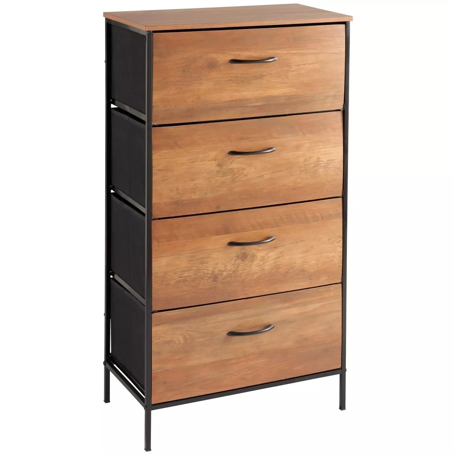 4 Drawer Chest Table With Black Legs