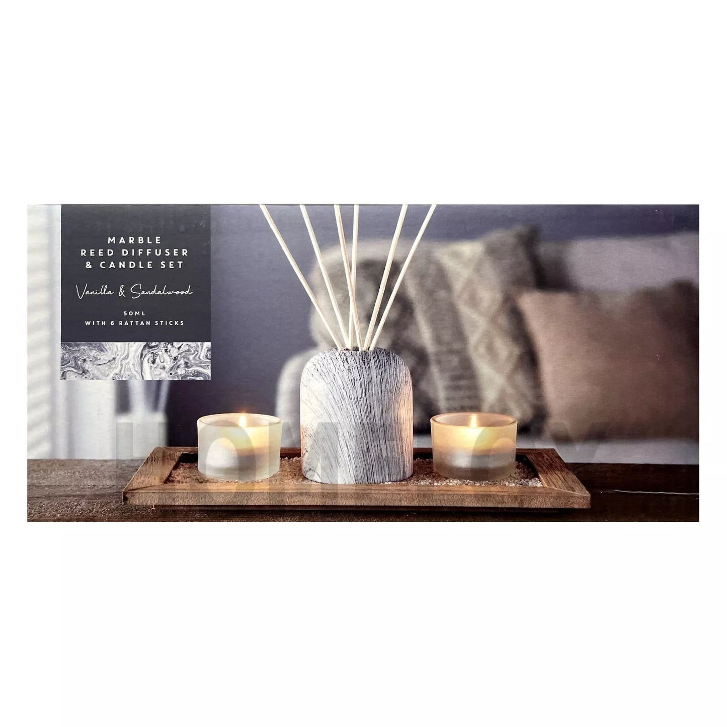 Decorative Fragrance Scented Marble Reed Diffuser