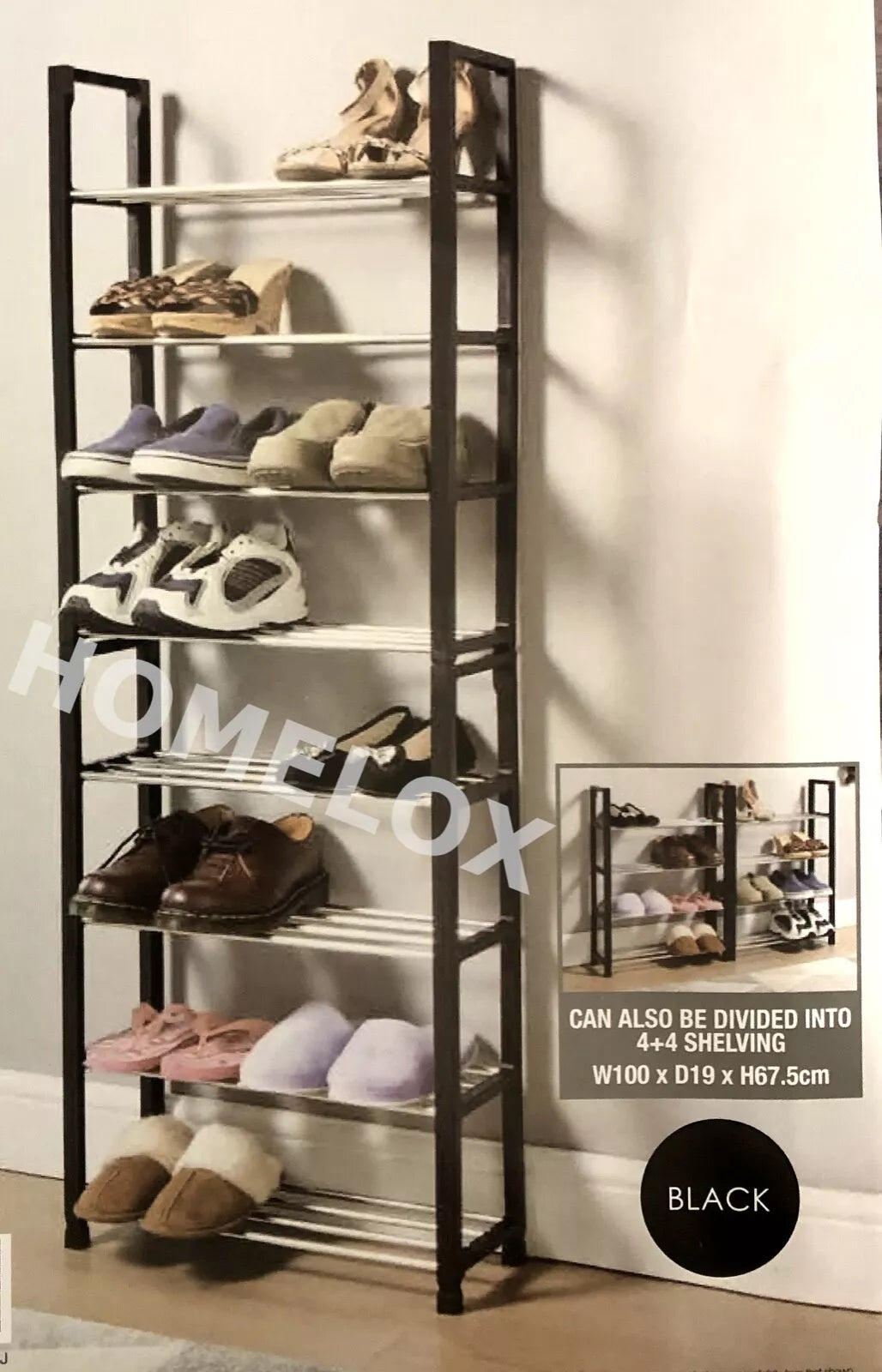 8 Tier Stackable Shoe Rack Shelf