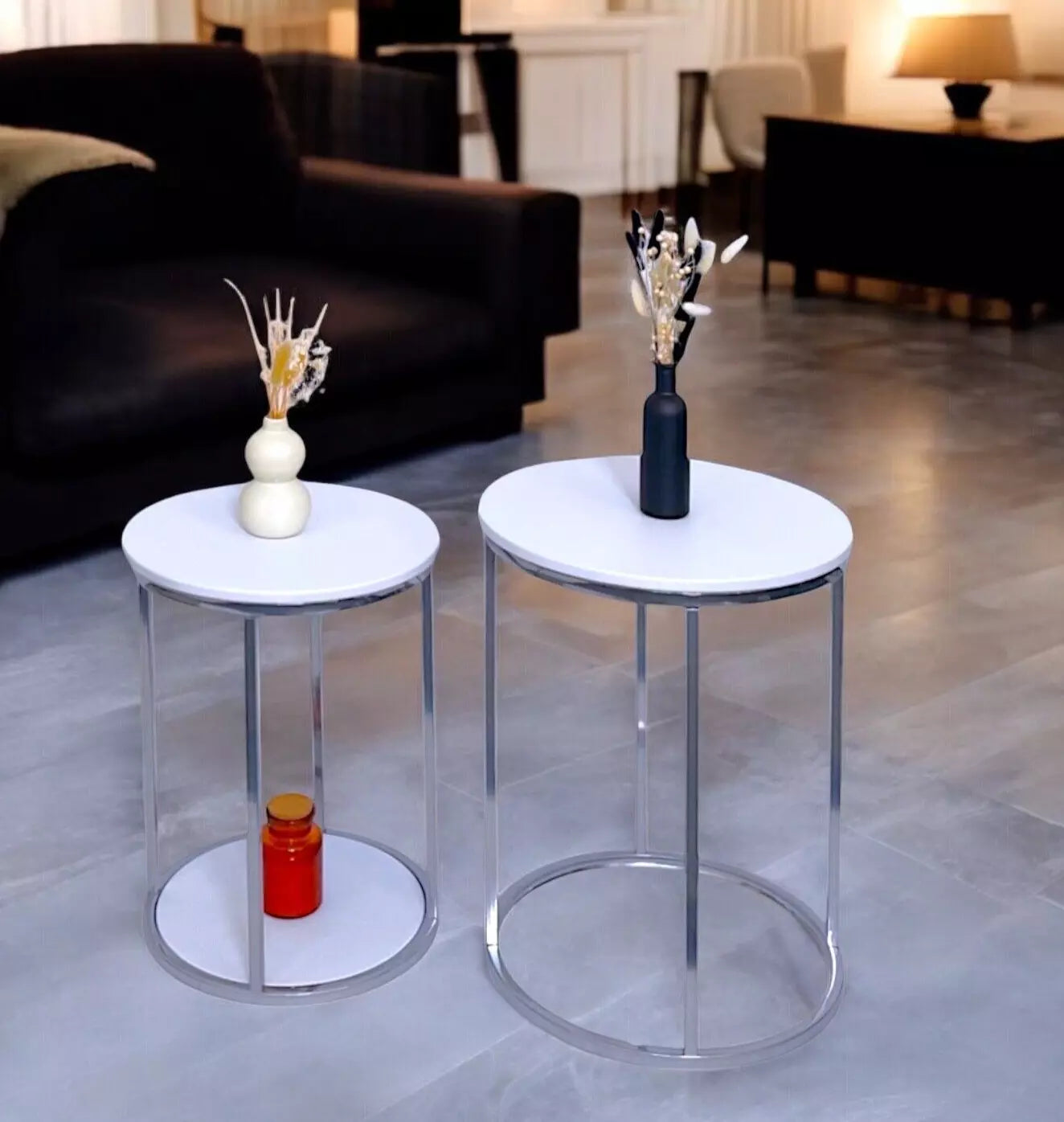 NEW Nest of Tables Set of 2 Coffee Side