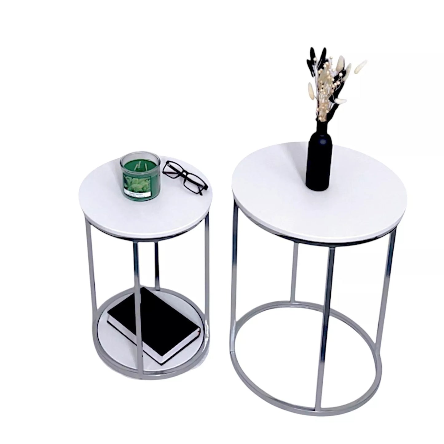 NEW Nest of Tables Set of 2 Coffee Side