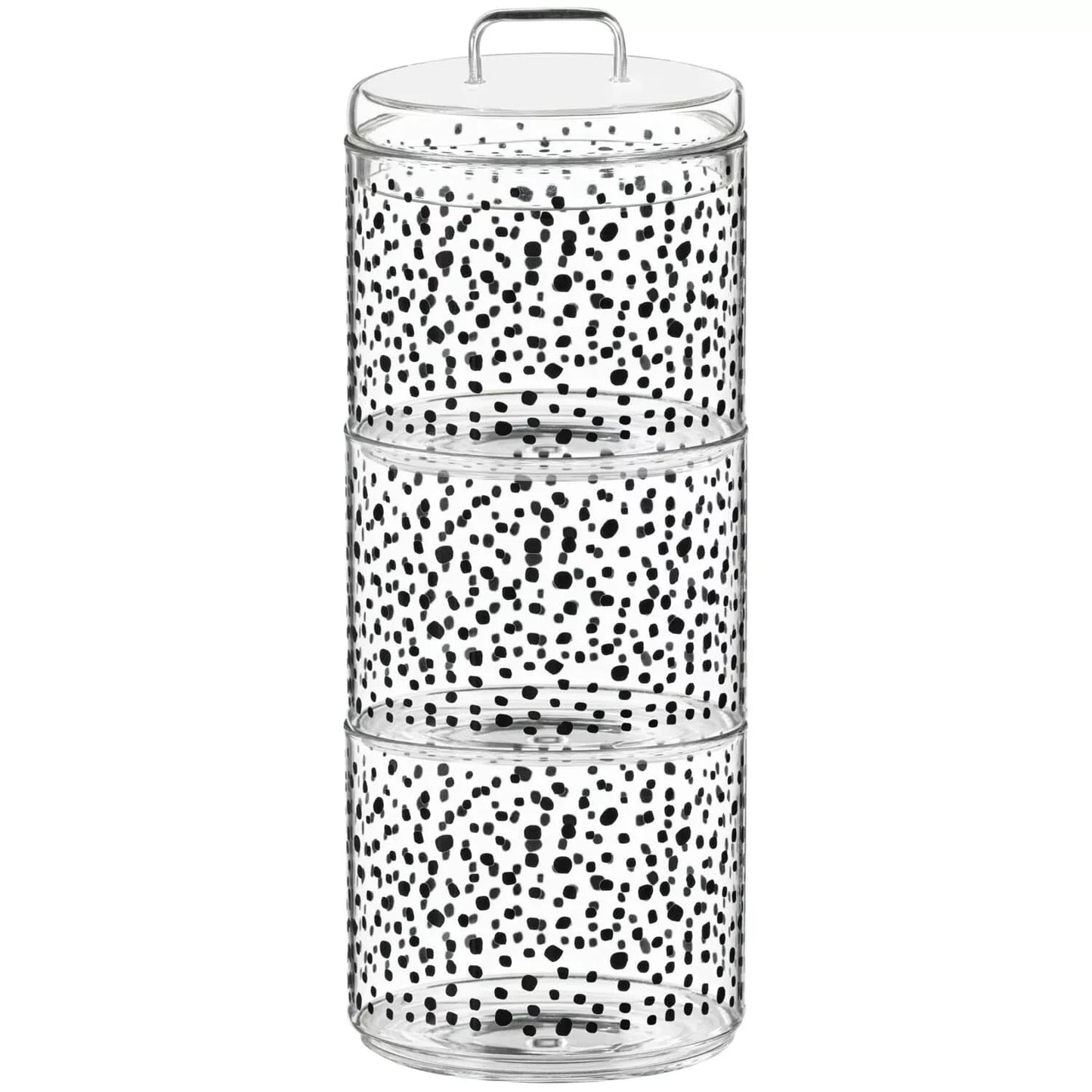 3 Tier Glass Stackable Kitchen Food Storage
