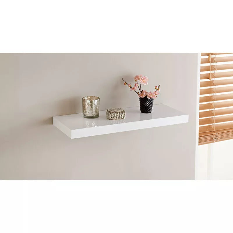 White New High Gloss Floating Shelves
