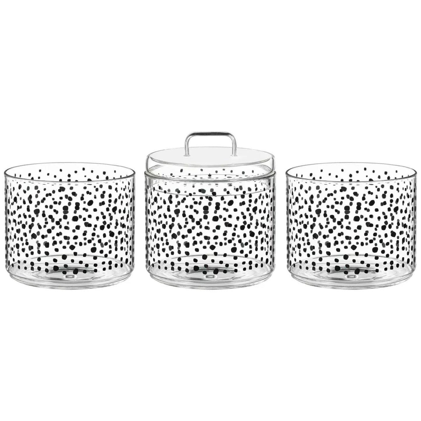3 Tier Glass Stackable Kitchen Food Storage