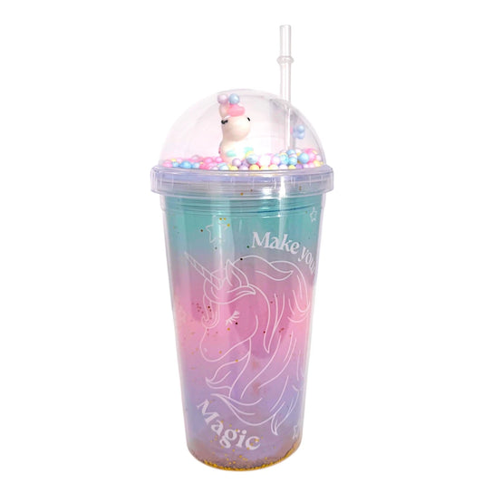 Kids Unicorn Cup with Straw (Magic)