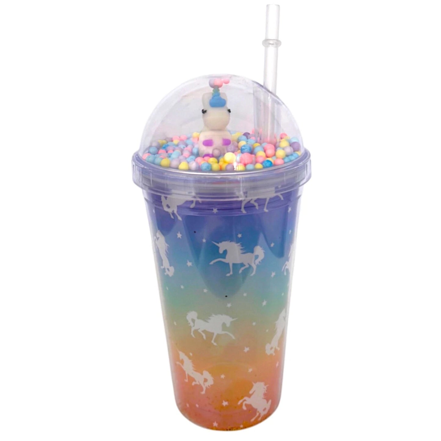 Kids Unicorn Cup with Straw
