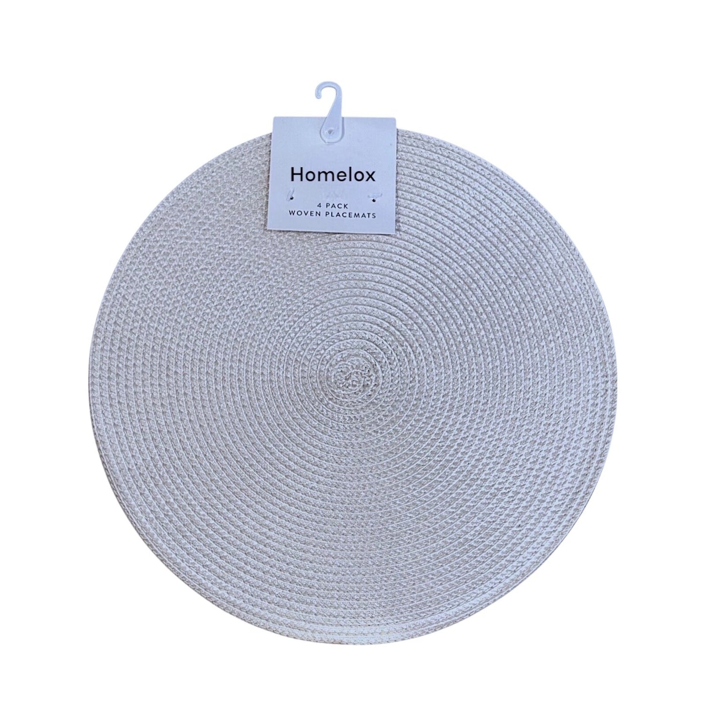 Round Placemats Set Of 4 ( Grey)