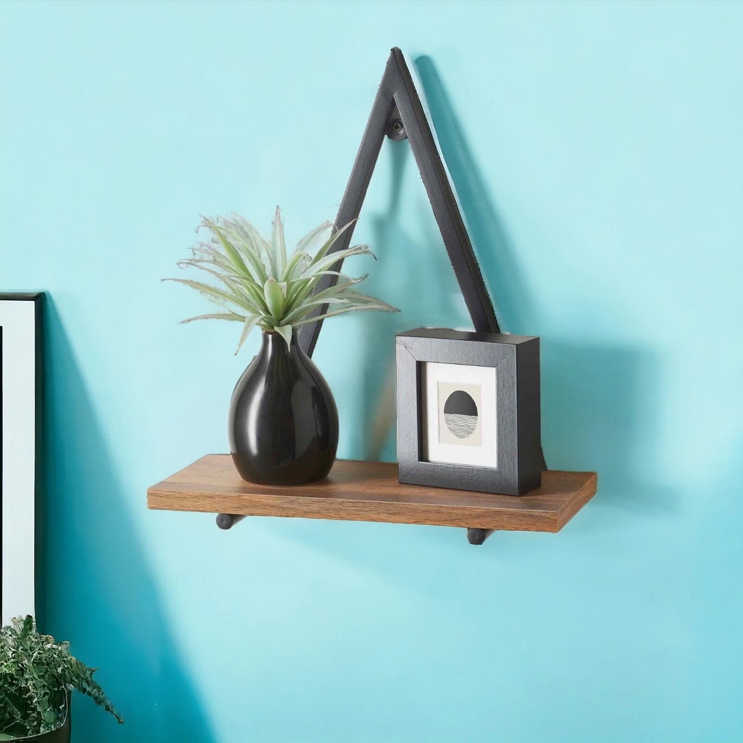 Triangle Black Shelf Metal Frame