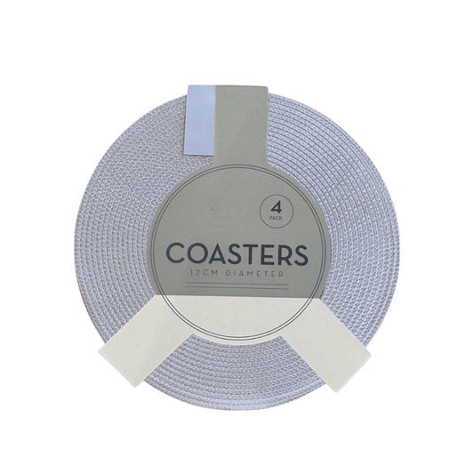 Round Coaster Set Of 4 (Grey)
