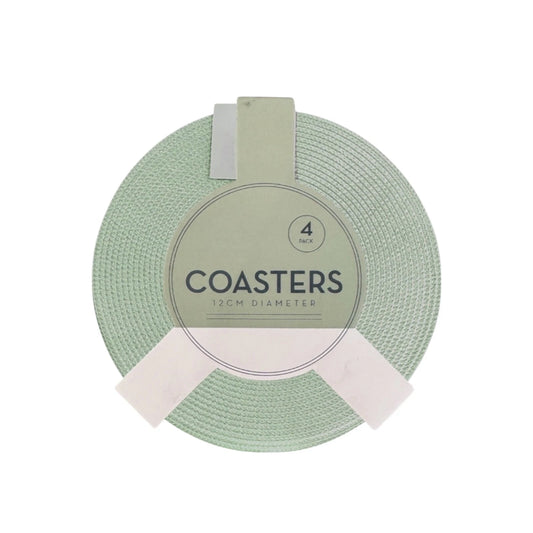 Round  Coaster Set Of 4 ( Green)
