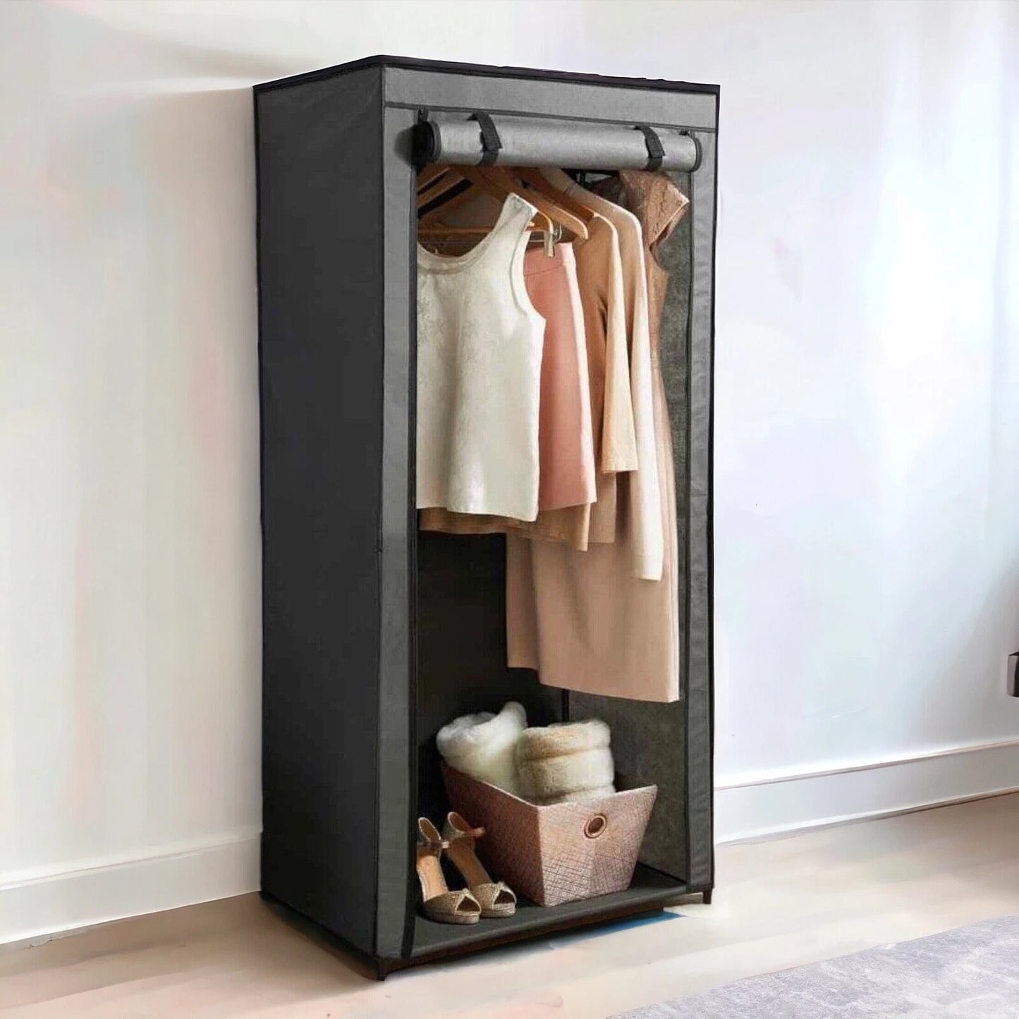 Deluxe Double Canvas Wardrobe