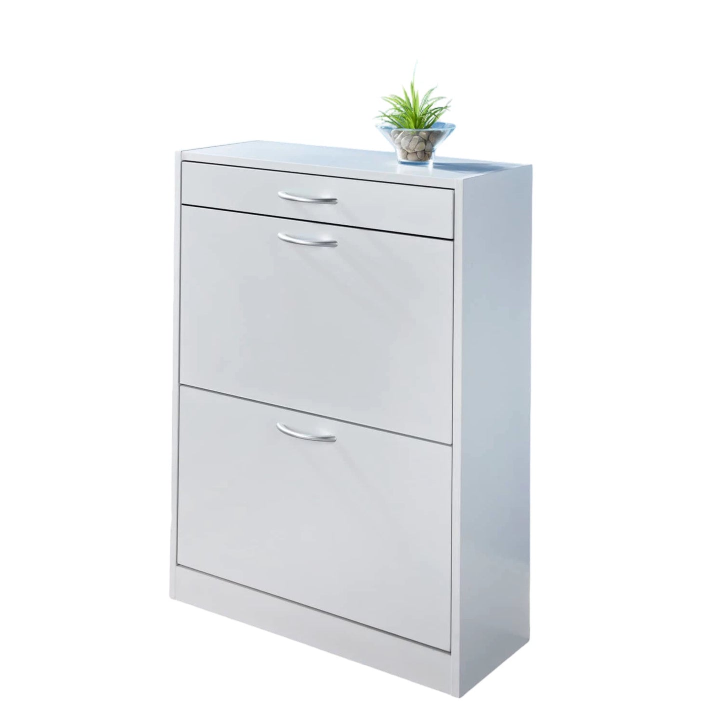 Shoe Storage Cabinet Cupboard 2 Cabinet with 1 Drawer