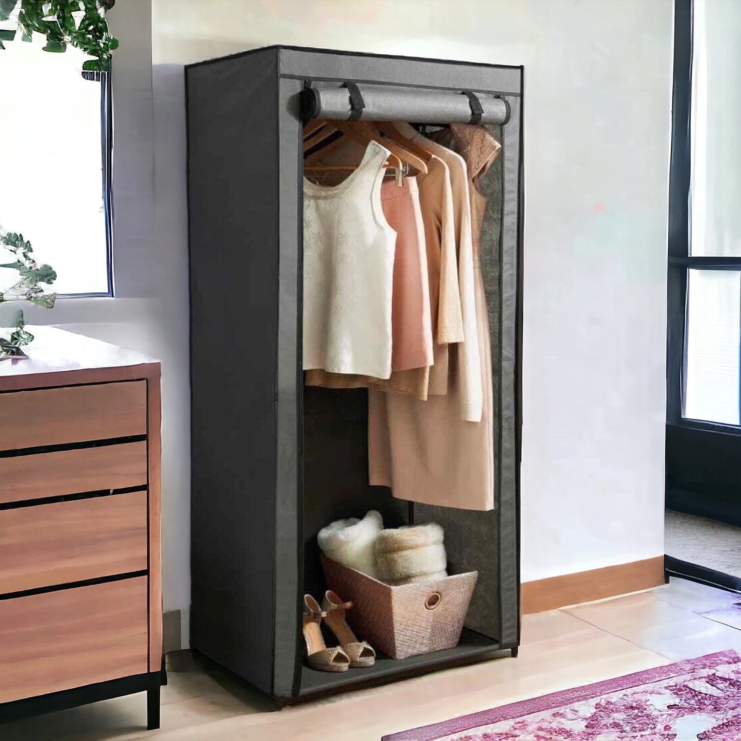 Deluxe Double Canvas Wardrobe