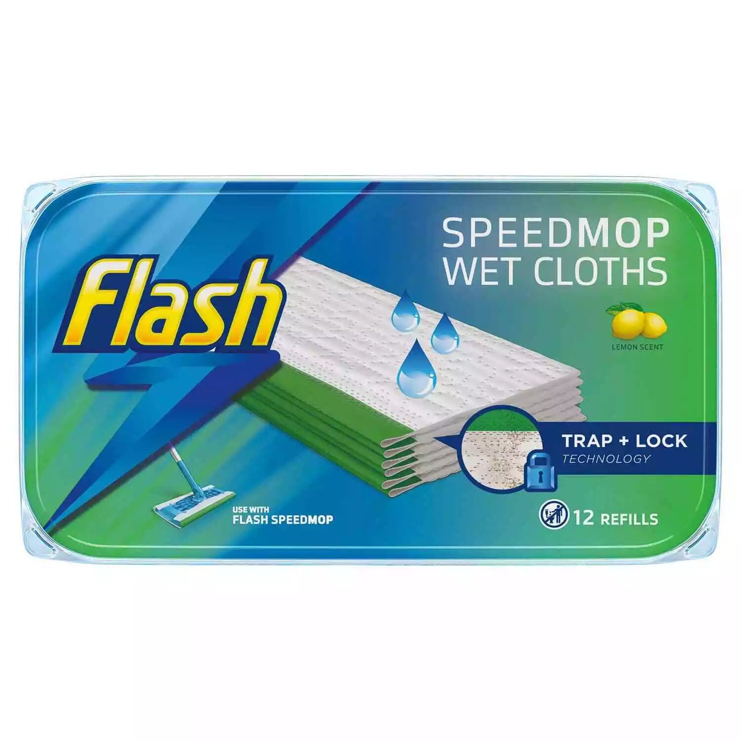 Flash refills Wet Cloth Lemon Scent X12