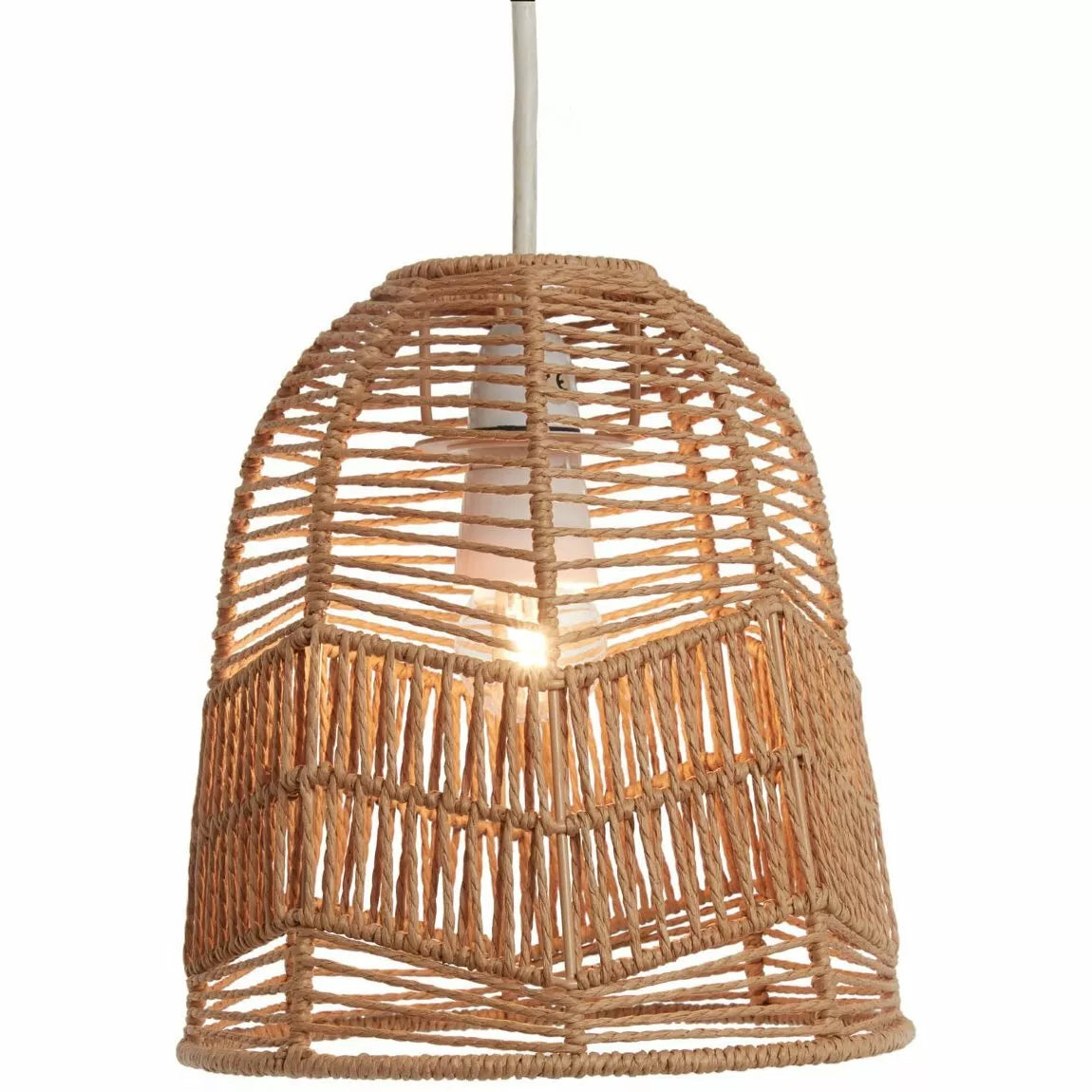 Natural Izabella Wicker Light Shade