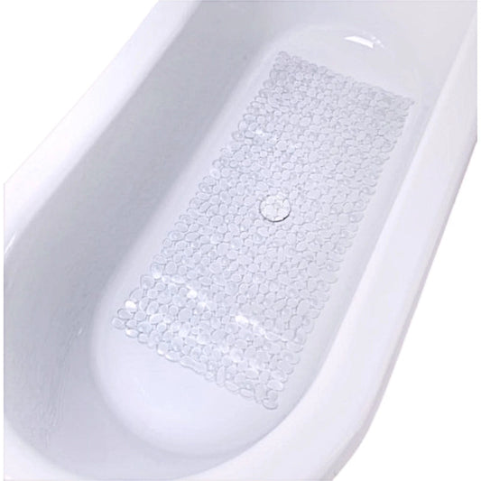 Clear Extra Long Non Slip Suction Bath Shower Mat