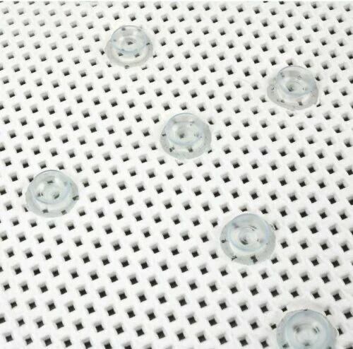 Black Extra Long Non Slip Suction Bath Shower Mat