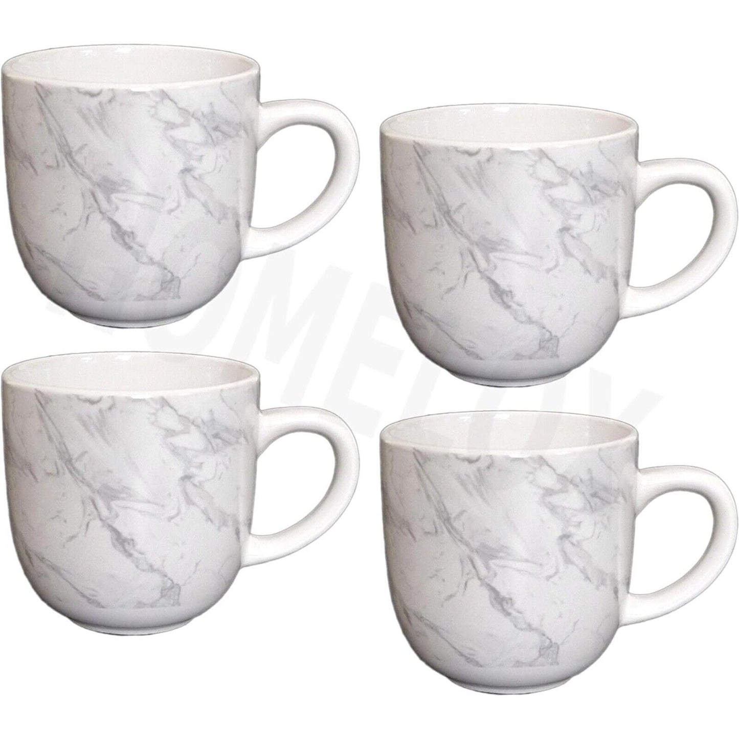 Glossy Marble Stoneware Hot Drink Mugs