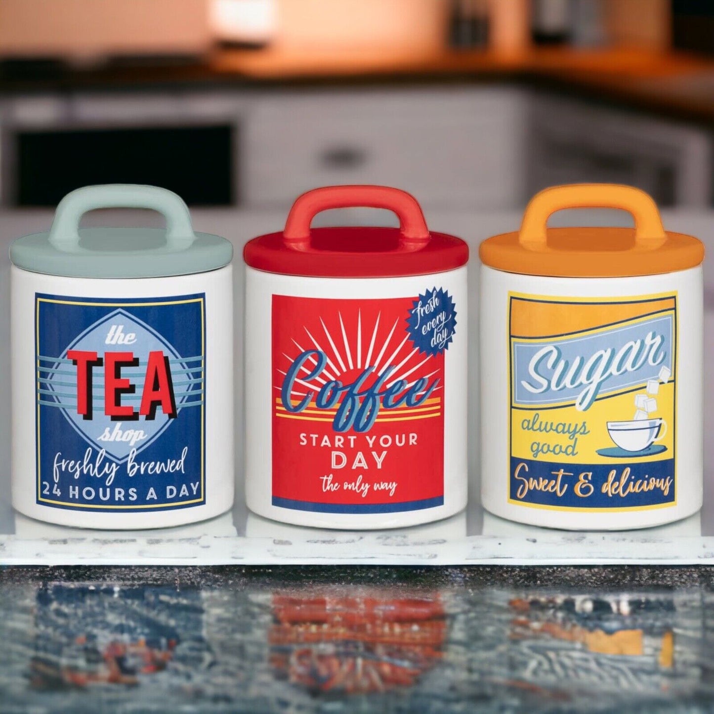 Retro Ceramic Canister Set