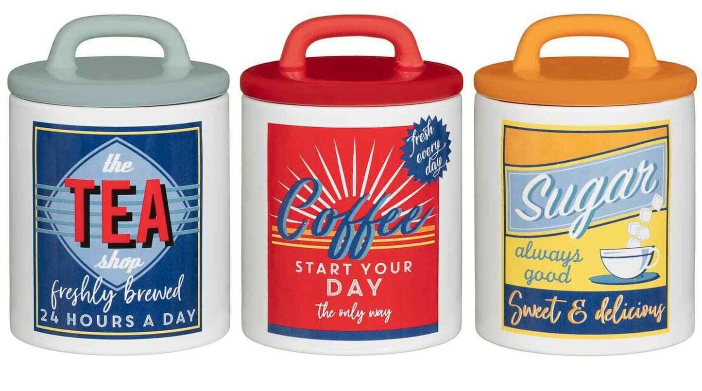 Retro Ceramic Canister Set