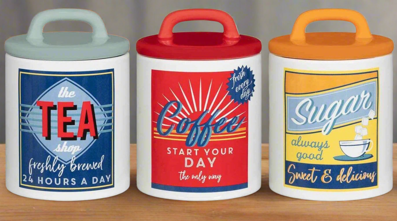 Retro Ceramic Canister Set