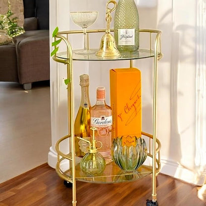 Stylish Gold Drinks Trolley