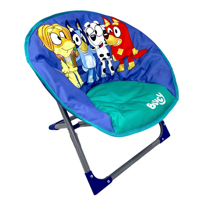 Bluey Moon Chair Seat Children Kids Bedroom Chair Foldable -Bluey