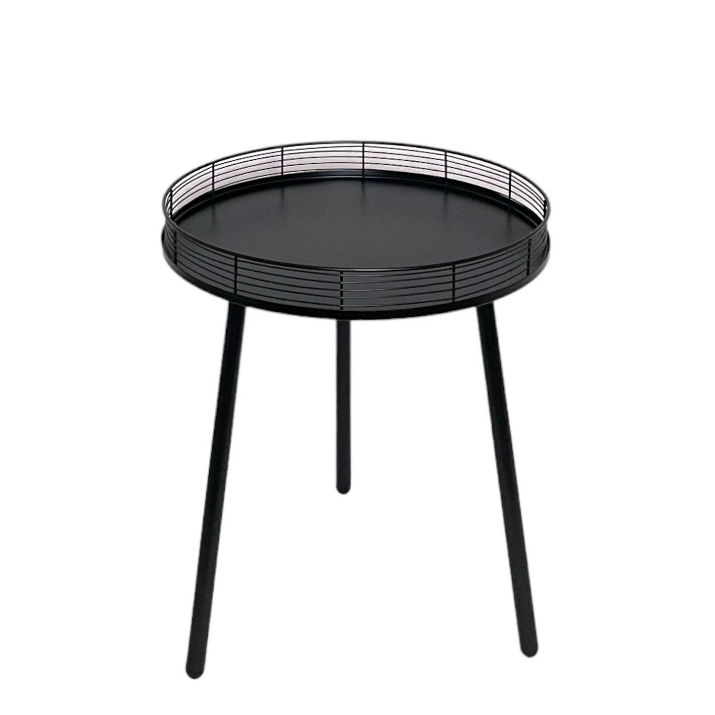 Black Metal Table with Metal Legs Coffee Table Side Table Living Room / Bedroom