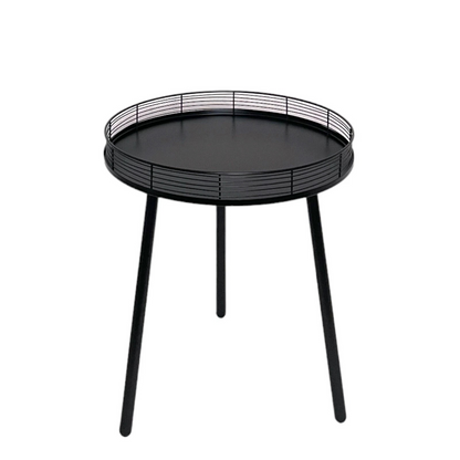Black Metal Table with Metal Legs Coffee Table Side Table Living Room / Bedroom